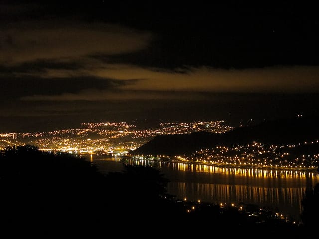 Dunedin at night