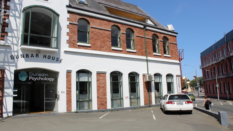 Dunedin Psychology office on Dunbar St, Dunedin